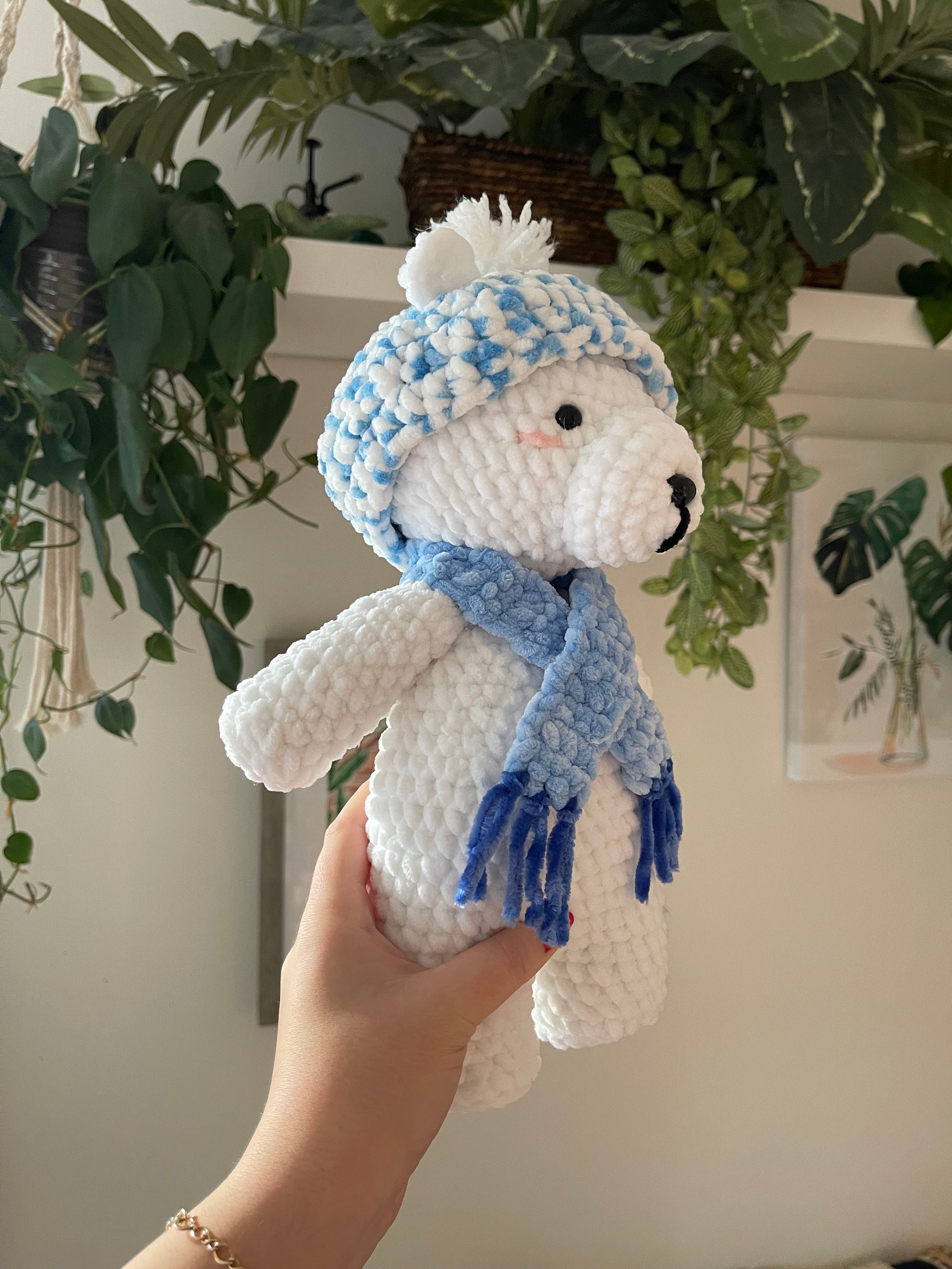 Crochet Polar Bear Pattern Amigurumi Plushie Stuffed Animal - Etsy