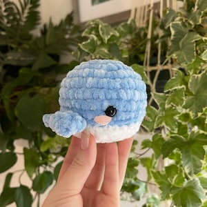 Mini motif baleine au crochet - MOTIF NUMÉRIQUE PDF