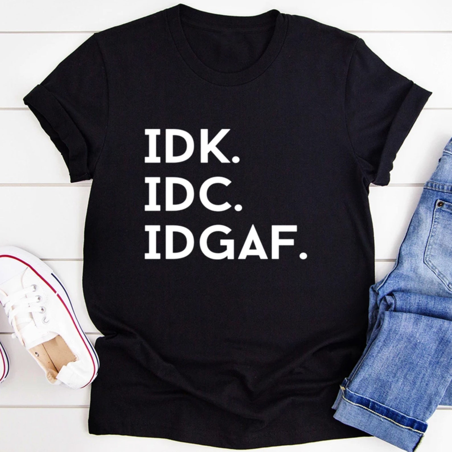 Idgaf Shirt Top&Tee Funny Shirt Gift For Family High | Etsy