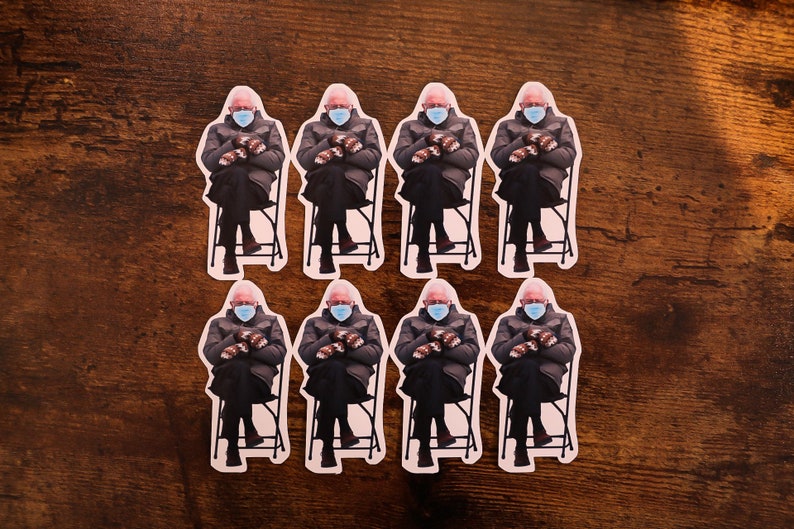Bernie Sanders Mittens Sticker Bernie Sanders Inauguration Water Proof Stickers Laptop iPad Notebook |MR MANHATTAN Sketches