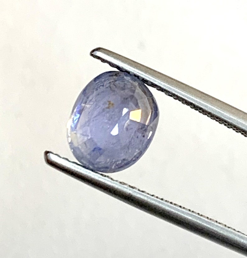 Deep Pastel Blue Loos Gemstone 3.20 Carats Natural Blue Sapphire Faceted 9x7x5 MM Oval Deep Blue Color Normal Cutting BS-6.