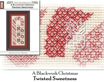 Twisted Sweetness - Needlework, A Blackwork Christmas, Blackwork, Christmas, Download