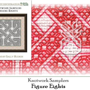 Figure Eights -  Needlework, Blackwork, Blackwork Fill Sampler, Knotwork, Knotwork Samplers, Download
