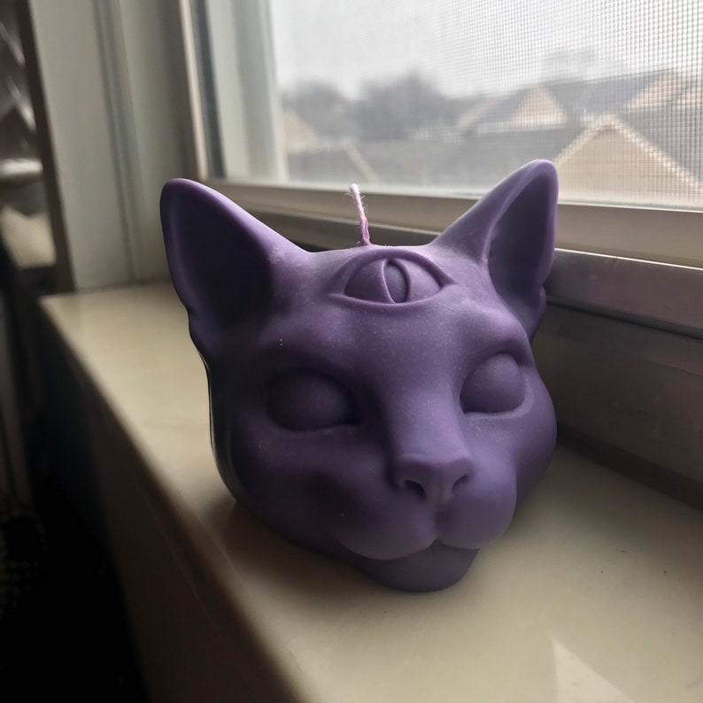 Cat Head Candle image 3