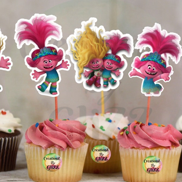 Trolls Band Together Cupcake Topper - Etsy