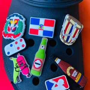 Hispanic Pride Inspired Shoe Charm | Dominican Shoe Charms | Adult Croc Charms | Croc Charms| Vicks Shoe charms|Cultural Croc Charms|