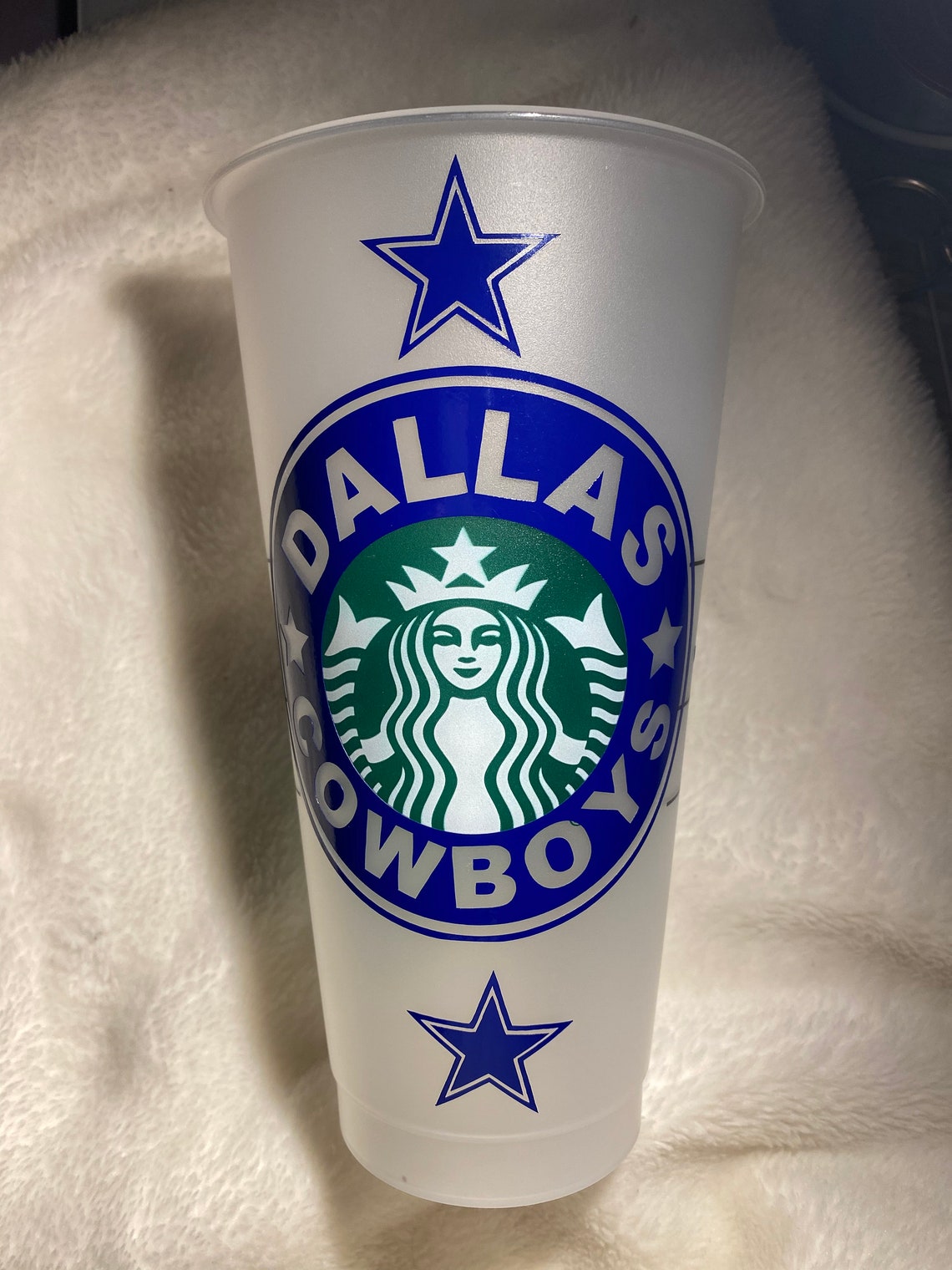 Dallas Cowboys Starbucks Cup Cowboys Personalized Tumbler Etsy