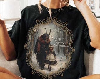 Krampus Shirt Comfort Colors Scary Christmas Shirts Spooky Dark Christmas Shirt Creepmas Pajamas Creepy Ugly Christmas Sweater Christmas Pjs