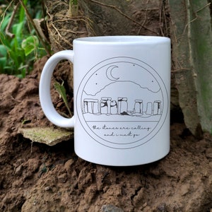 Scotland Mug, Craig Na Dun Coffee Cup, Books Series Inspired Gifts, Scotland Travel Gift, Scottish Gifts Mug, Stonehenge Mug image 1