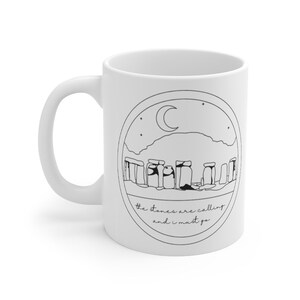 Scotland Mug, Craig Na Dun Coffee Cup, Books Series Inspired Gifts, Scotland Travel Gift, Scottish Gifts Mug, Stonehenge Mug image 2