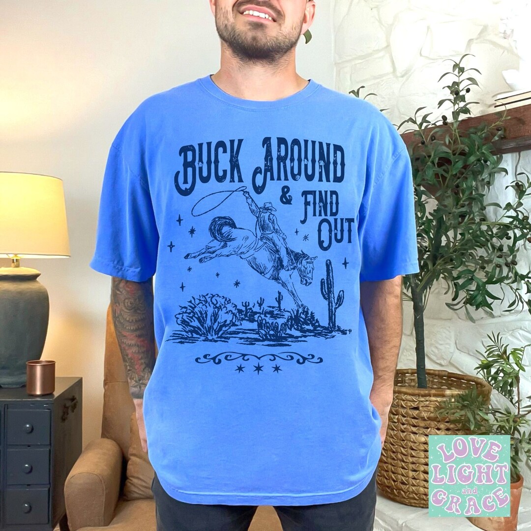 Men's 100% Cotton Western Say When T-shirt