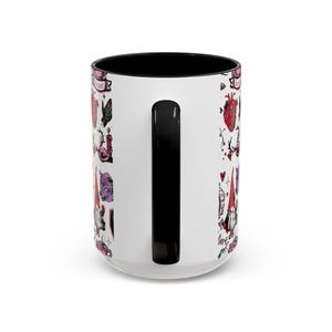 Gothic Valentine Mug Creepy Valentine's Day Coffee Mugs Vintage Style Goth Home Decor Anti Valentine Drinkware Witchy Galentines Day Gift image 11