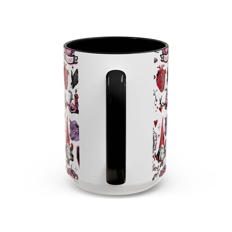Gothic Valentine Mug Creepy Valentine's Day Coffee Mugs Vintage Style Goth Home Decor Anti Valentine Drinkware Witchy Galentines Day Gift image 11