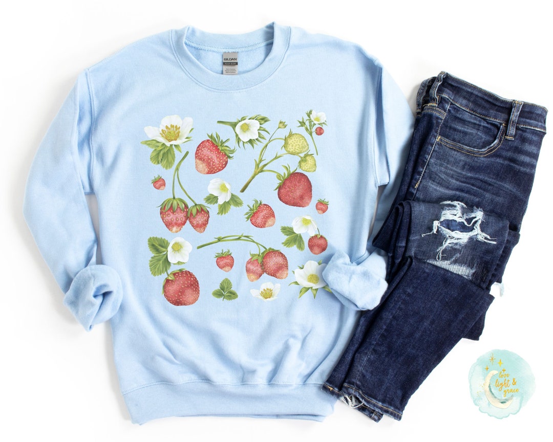 Strawberry Shirt Cottagecore Clothes Strawberry Aesthetic Cottage Core ...