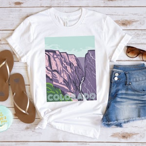 Colorado Shirts, Colorado Souvenir, Colorado Parks, Travel Shirt, Parks and Recreation, Outdoor T-Shirt, Nature Graphic Tee, Womens Hiking