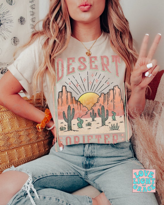 Desert Tshirt Boho Graphic Tee Hippy Shirt Vintage Style Shirts