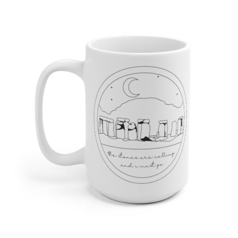 Scotland Mug, Craig Na Dun Coffee Cup, Books Series Inspired Gifts, Scotland Travel Gift, Scottish Gifts Mug, Stonehenge Mug image 7