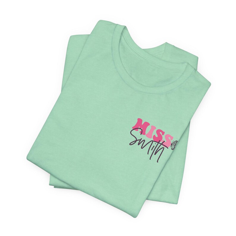 T-shirt personnalisé d'aide-enseignants drôle, cadeau d'aides-enseignants, t-shirt personnalisé pour paraéducateur Heather Mint