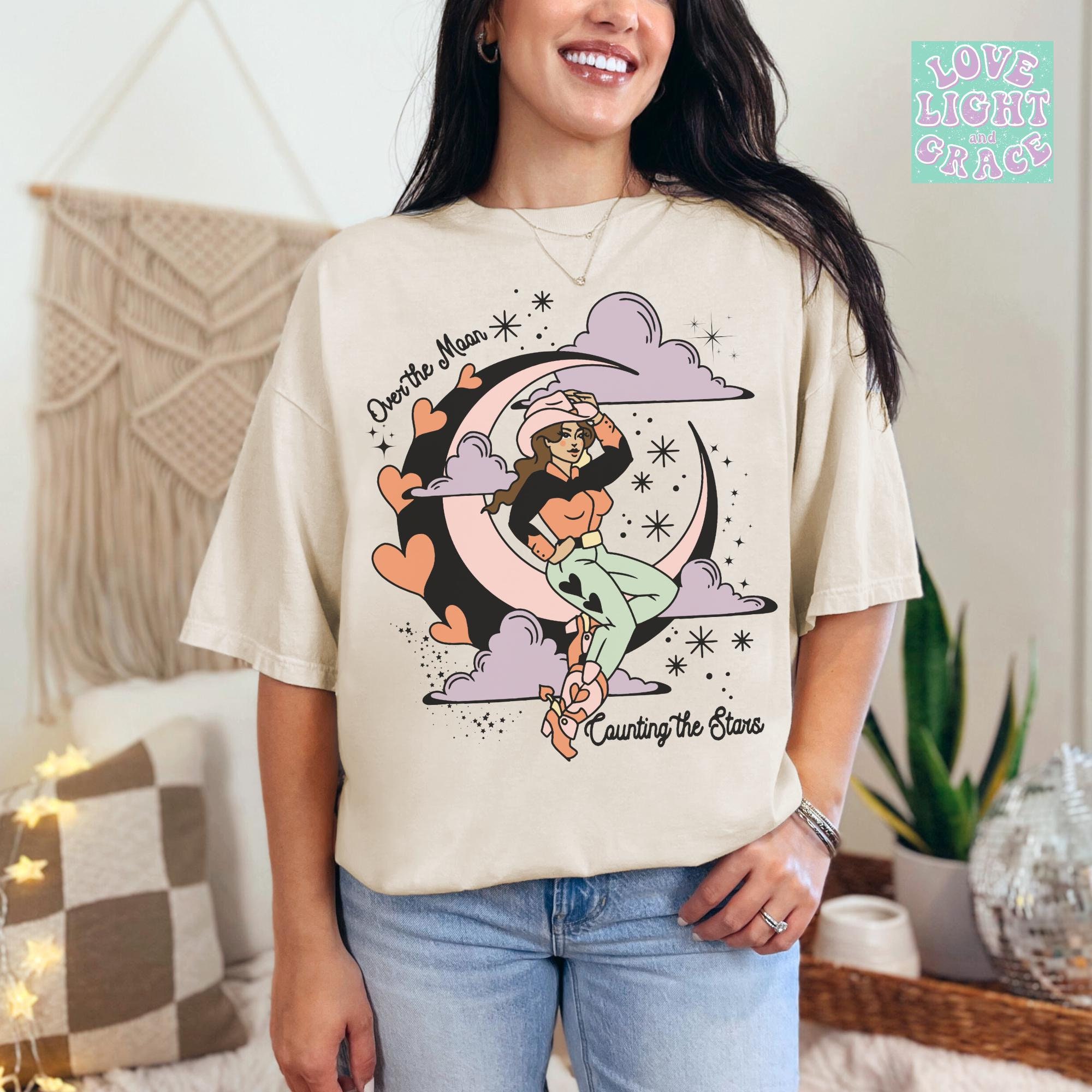 Valentines Day Comfort Colors Tshirt Western Valentine Retro Cowgirl Valentine Shirts Mystical Cowgirls Valentine T-Shirt Valentine's Shirt