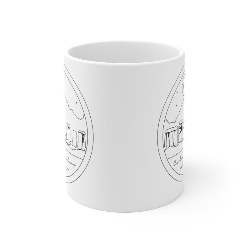 Scotland Mug, Craig Na Dun Coffee Cup, Books Series Inspired Gifts, Scotland Travel Gift, Scottish Gifts Mug, Stonehenge Mug image 3