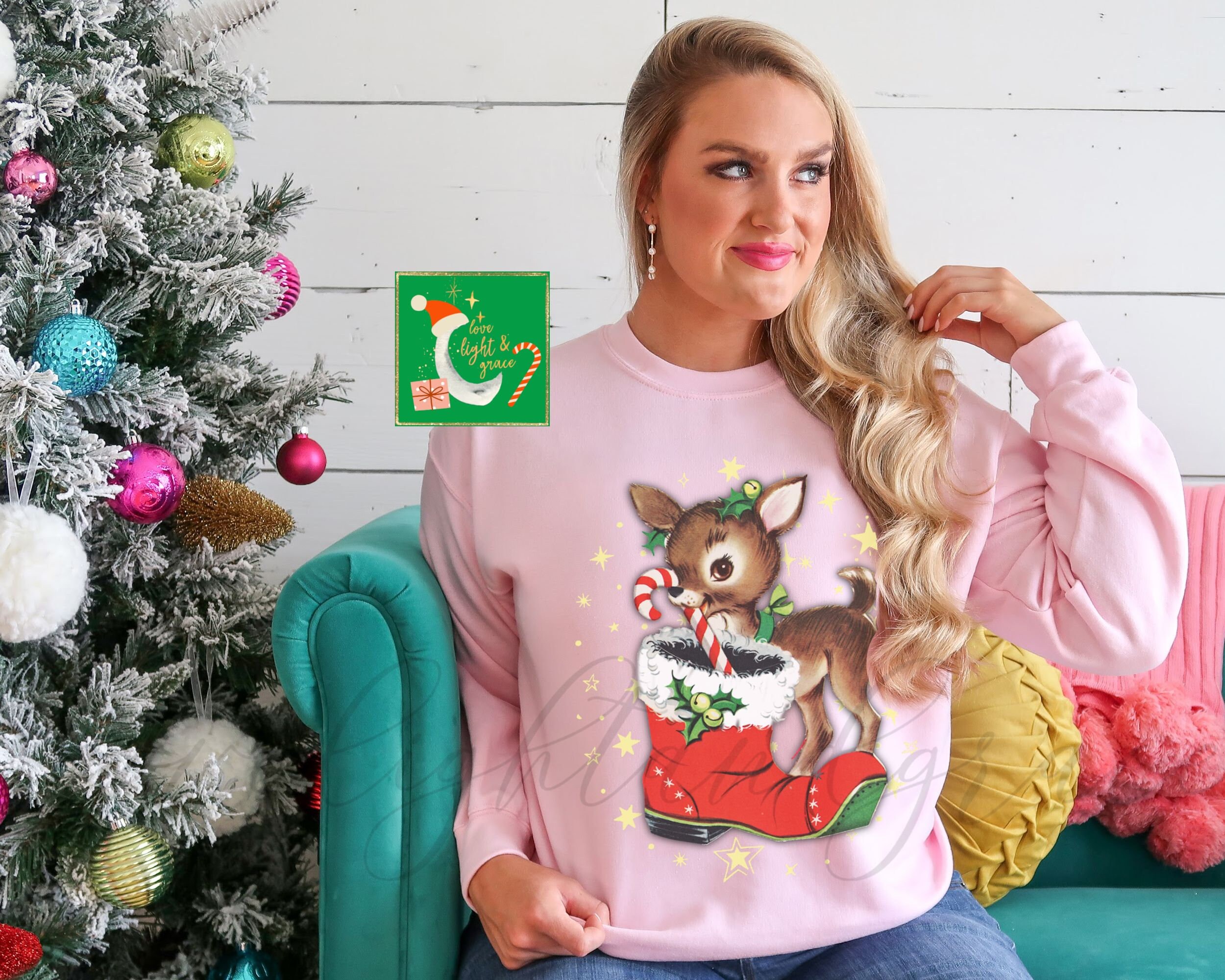 Vintage Christmas Crewneck Sweatshirt 