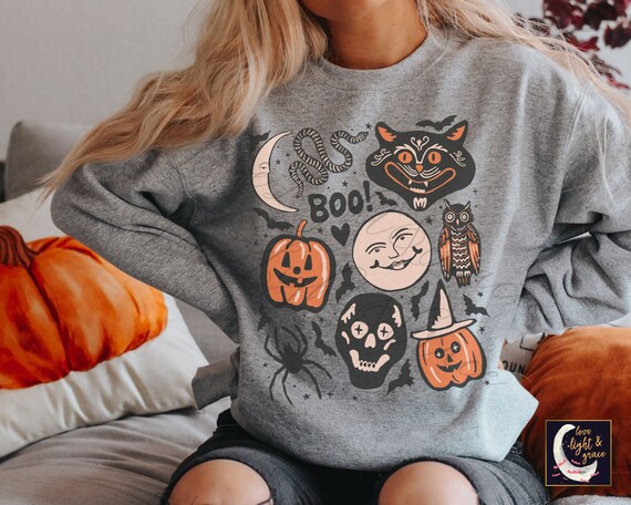 Vintage halloween crewnecks new arrivals