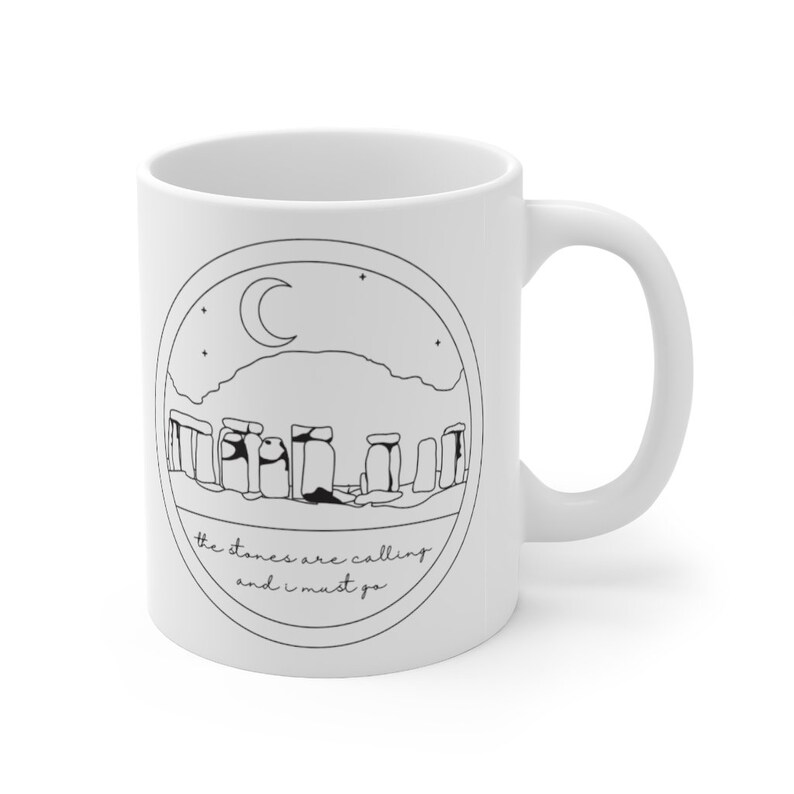 Scotland Mug, Craig Na Dun Coffee Cup, Books Series Inspired Gifts, Scotland Travel Gift, Scottish Gifts Mug, Stonehenge Mug image 4