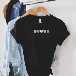 Subtle Trans Pride Shirt Transgender Pride Tshirt Subtle Pride LGBTQ Discreet Trans Pride Shirts Subtle Trans Pride Flag Rainbow Shirt Trans
