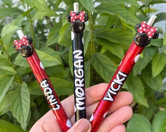 Mouse Glitter Pen, Glitter Pen Custom, Glitter Pen Epoxy, Glitter Pen Inkjoy, Glitter Pen Personalized, Custom Pen Gift