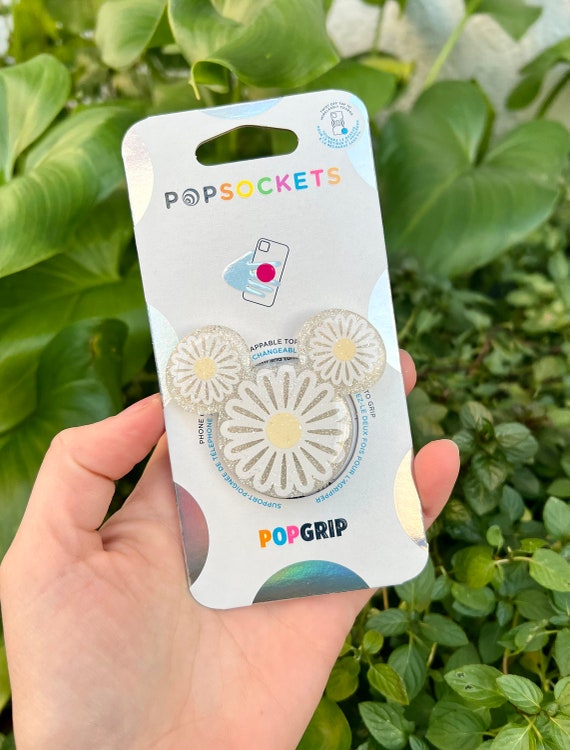 Hand Painted Popsockets Hand Tooled Floral Leather Phone Case With