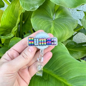 Human Badge Reel, Pride Glitter Nurse Badge Reel, LGBTQ Badge Reel Nurse, Equality Badge Reel Custom, Badge Reel Personalized