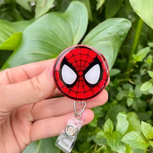 Spider Super Hero Badge Reel, Badge Reel Nurse, Badge Reel Custom, Badge Reel Personalized, Badge Reel Glitter