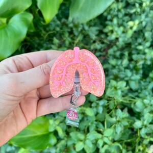 Lungs Badge Reel, Respiratory Therapy Badge Reel Nurse, Badge Reel Custom, Badge Reel Personalized, Badge Reel Glitter, Badge Reel RN