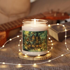 North Pole Scented Soy Candle: Christmas Holiday Home Decor