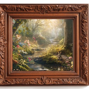 Frame TV Art, frame tv art Charming Woodland, Digital TV Download