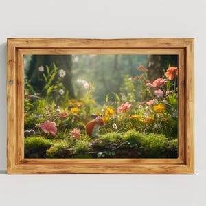 Frame TV Art, frame tv art Charming Woodland, Digital TV Download