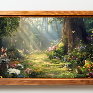 Frame TV Art, frame tv art Charming Woodland, Digital TV Download