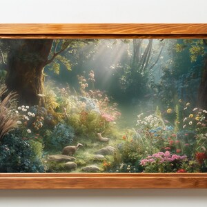 Frame TV Art, frame tv art Charming Woodland, Digital TV Download