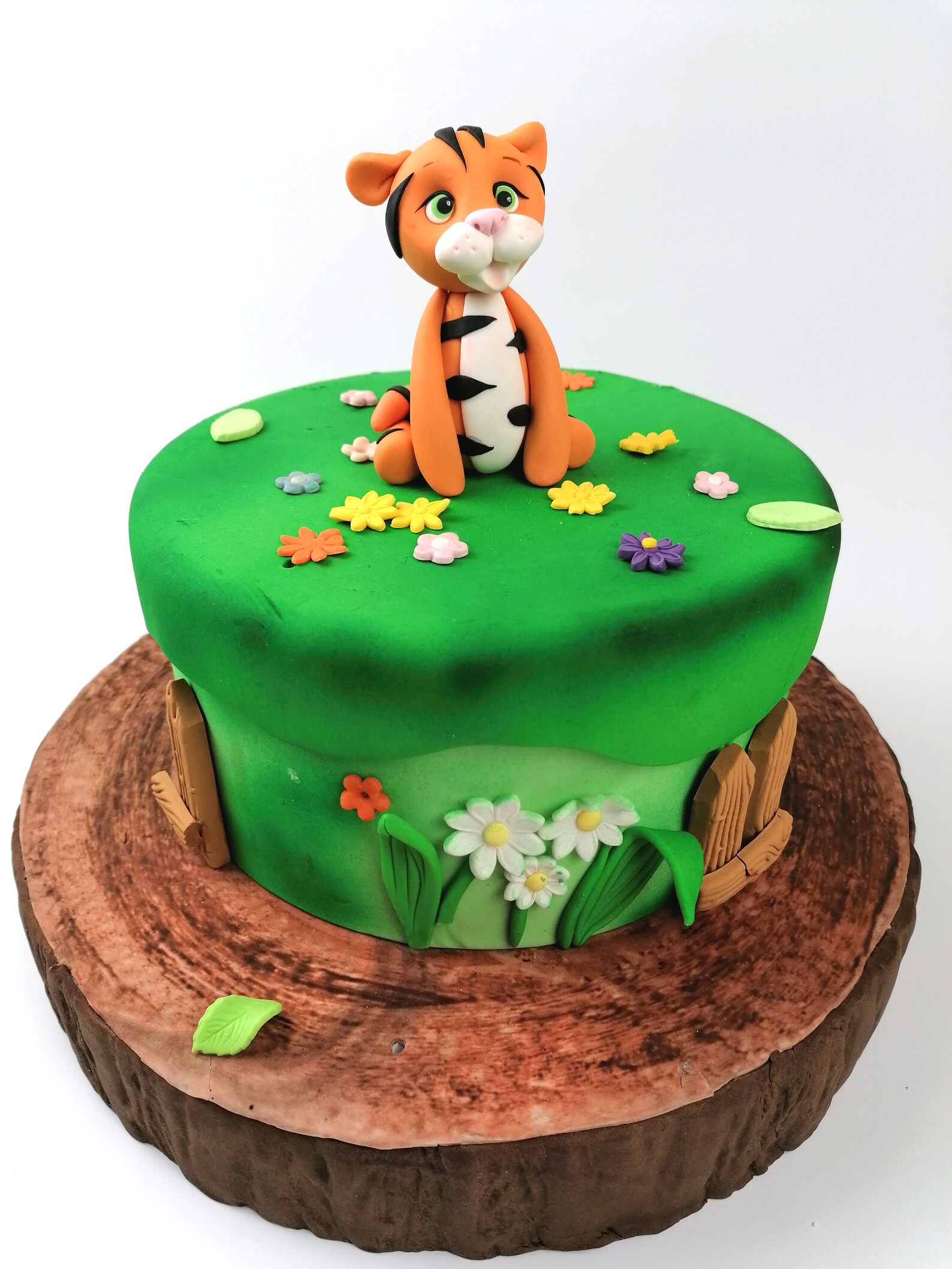Tiger Cake Topper Baby Shower Tiger Fondant Cake Topper Baby Etsy