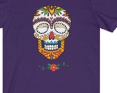 Unisex Jersey Short Sleeve Tee, Dia Los Muertos, Day of the Dead