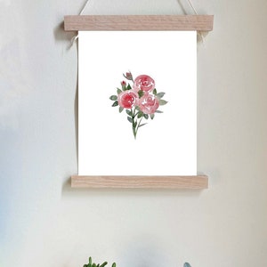 Soft Roses (Digital Art, Printable Wall Art, Print of Original Watercolor)