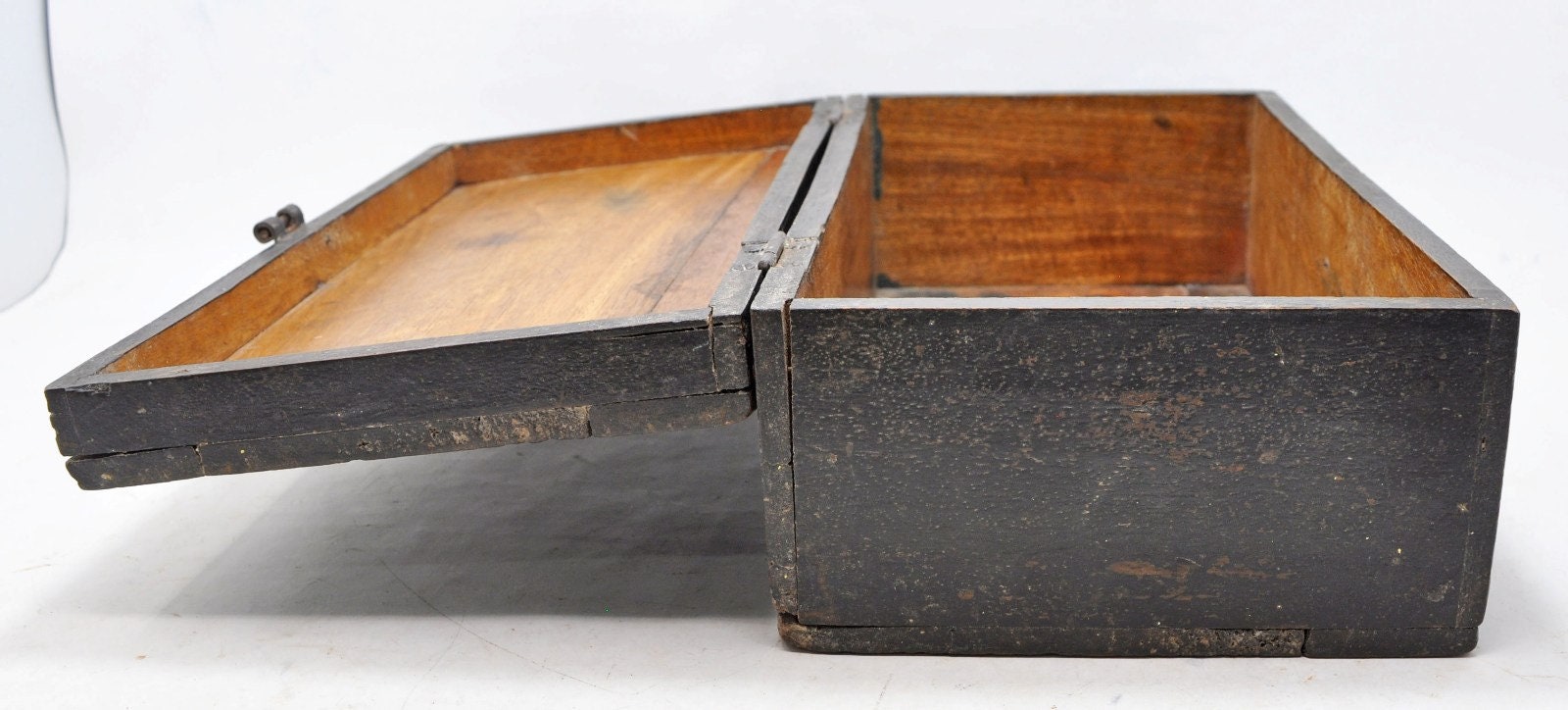 Antique Wooden Big Size Storage Cash Box Original Old Hand Etsy UK