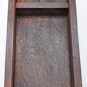 Reclaimed Salvage Wooden Vanity Box With Mirror Hand Crafted Original Colors image 9