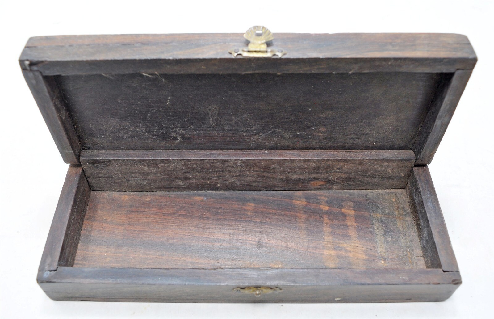 Antique Ebony Wood Small Storage Box Original Old Hand Carved Etsy