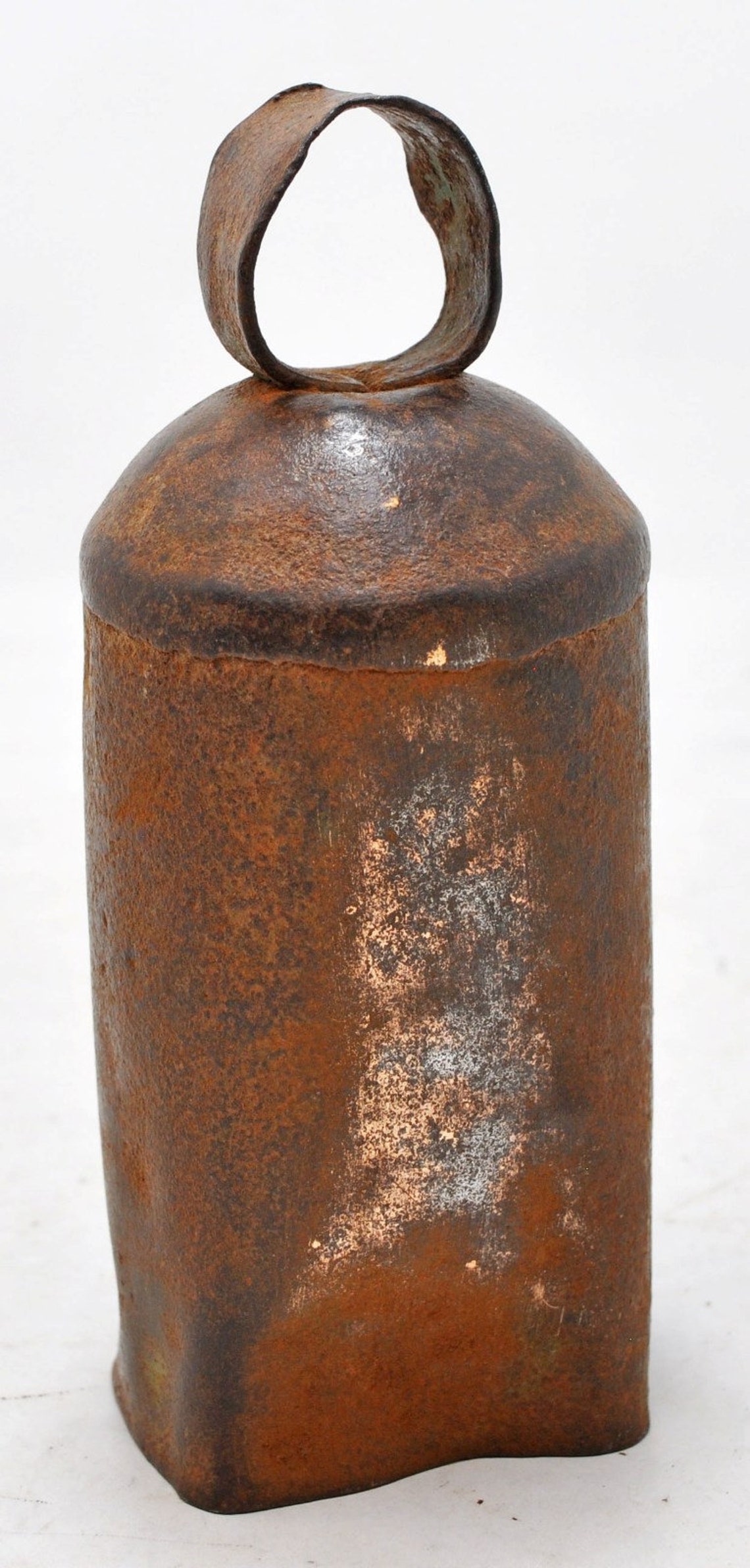 Antique Iron Small Cow Bell Original Old Hand Crafted Etsy