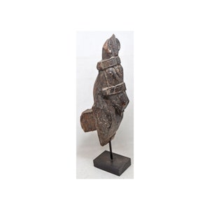 Antique Wooden Architectural Horse Head Bust Figurine Original Old Fine Hand Carved