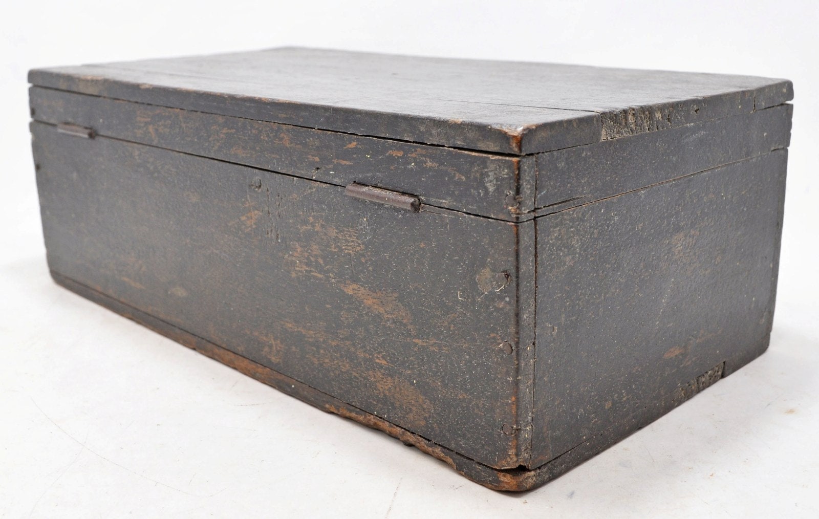 Antique Wooden Big Size Storage Cash Box Original Old Hand Etsy UK