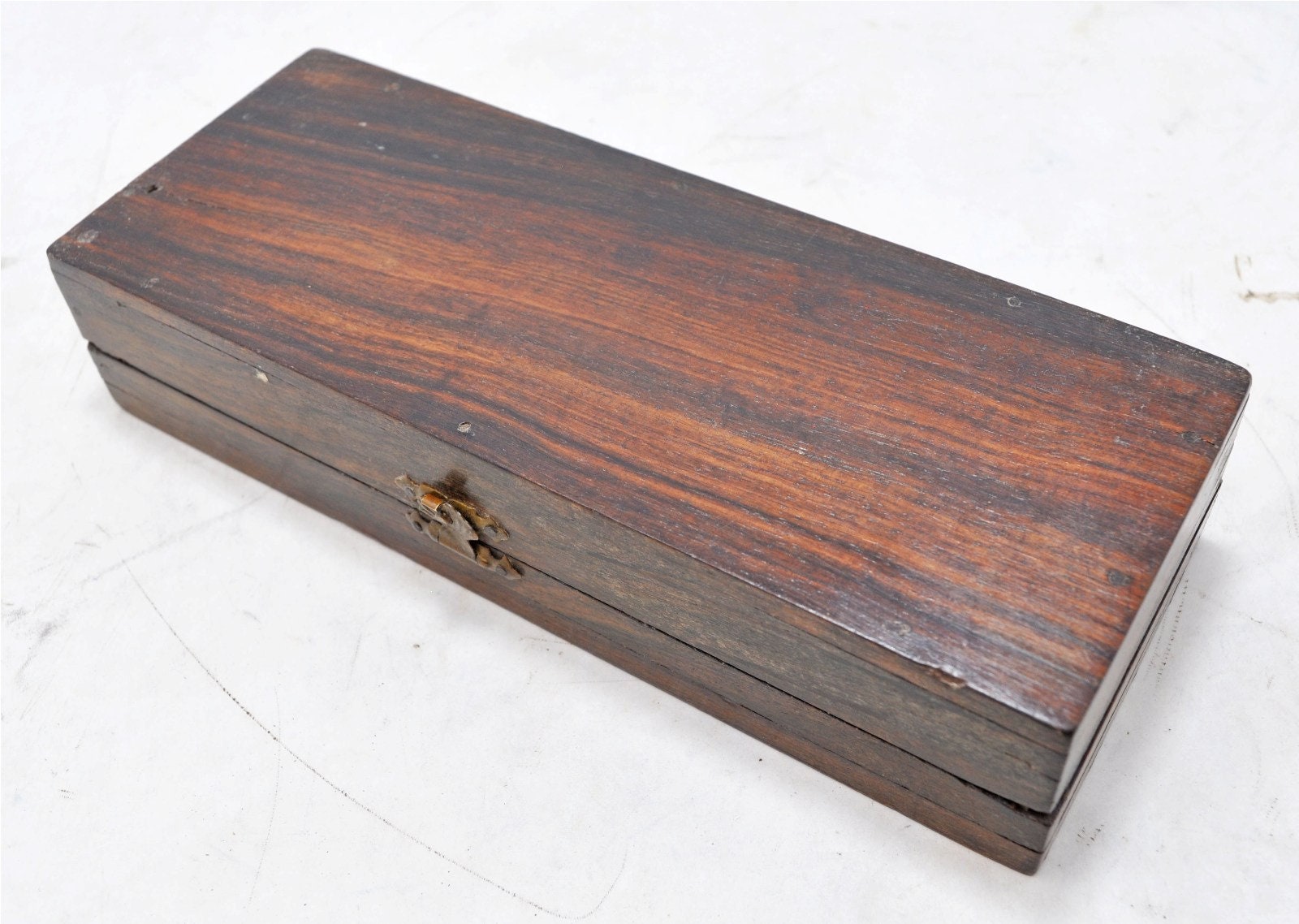 Antique Ebony Wood Small Storage Box Original Old Hand Carved Etsy