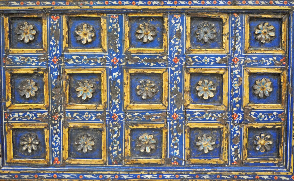 Antike Holz Floral Decke Panel Wand Dekor Original alte Hand | Etsy