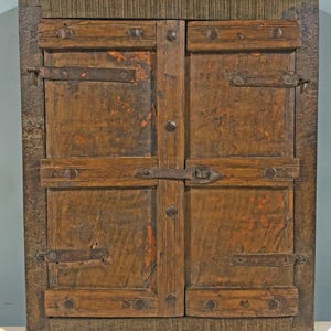 Antique Wooden Wall Décor Window Panel Original Old Fine Warm Rustic ...